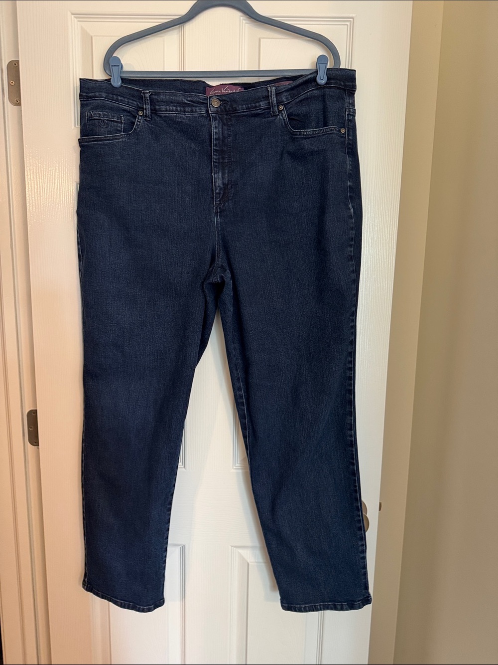 Gloria Vanderbilt Dark Blue Straight Leg Jeans